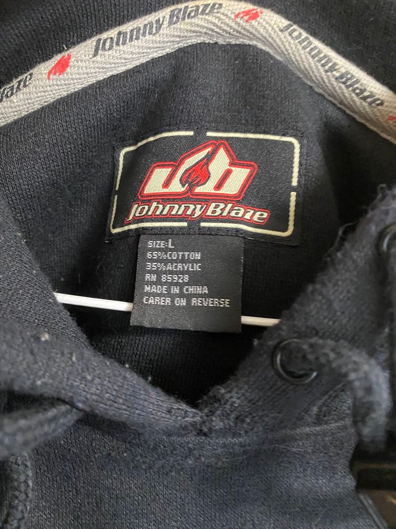 90s Johnny Blazeパーカー 極厚