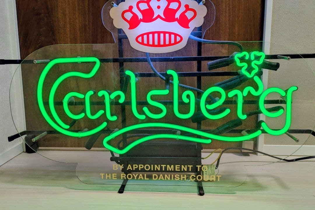 Carlsberg カールスバーグ　ビール　サイン　ライト　ネオン　看板