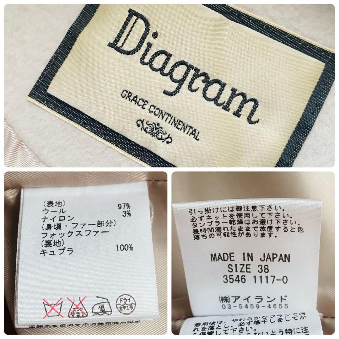 グレースコンチネンタル●極美品●2way フォックスファー ロングダッフルコート