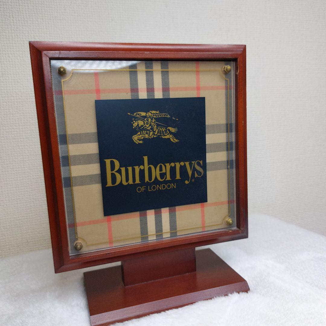 Burberrys バーバリー 自立型ディスプレイプレート 店頭用 看板 パネル