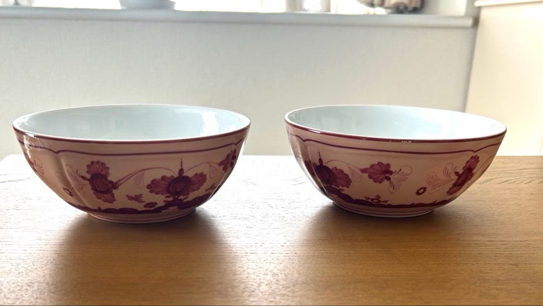 ジノリ　オリエンタルボウル　17cm ピンク