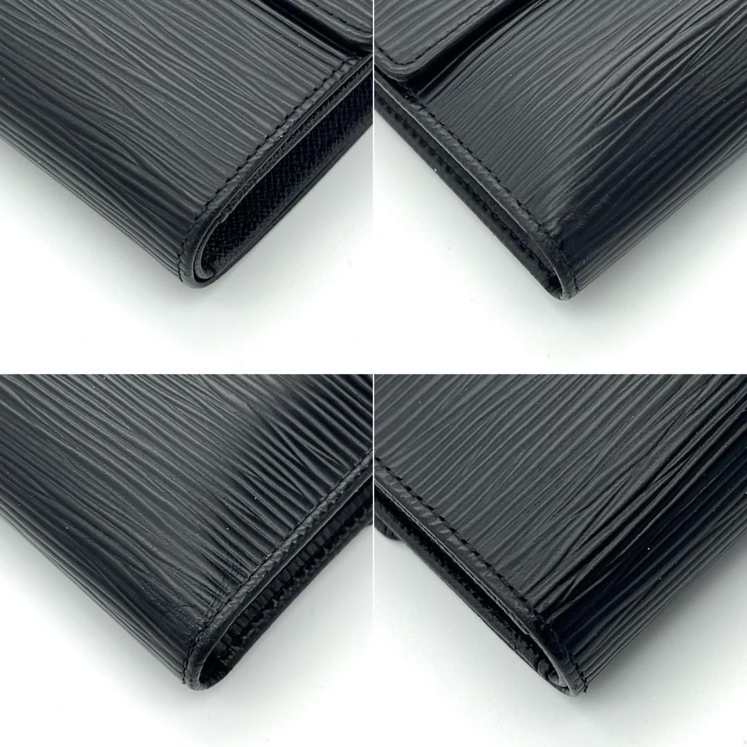 限界価格❣️ルイヴィトン 三つ折り財布 エピ エテュイパピエ 黒 男女兼用