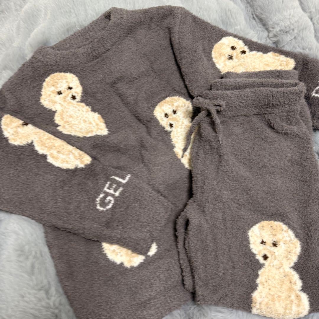 【土日セール】新品　トイプードルジャガードプルオーバー　上下セット