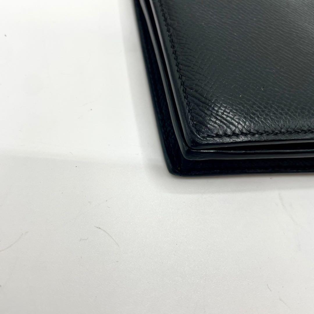 エルメス　べアンスフレ　長財布　ブラック　◻︎K刻印