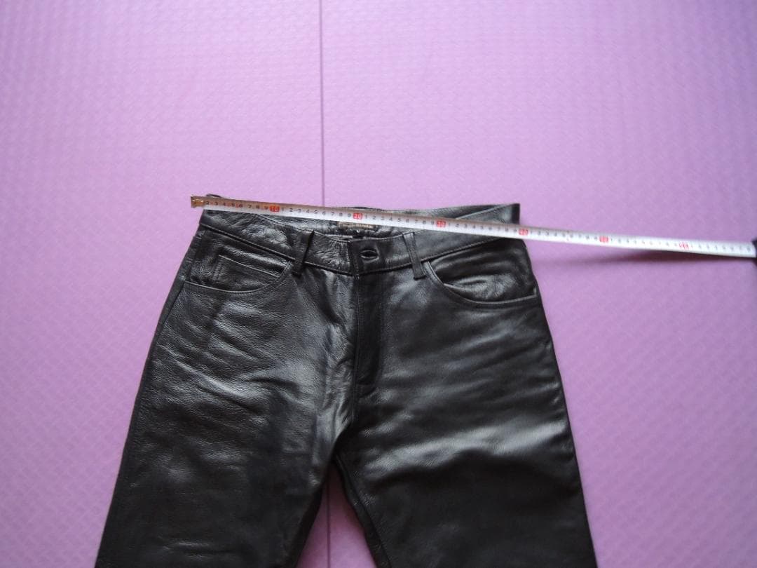 【美品】牛本革100％　FAST LANE ライダース 革パン