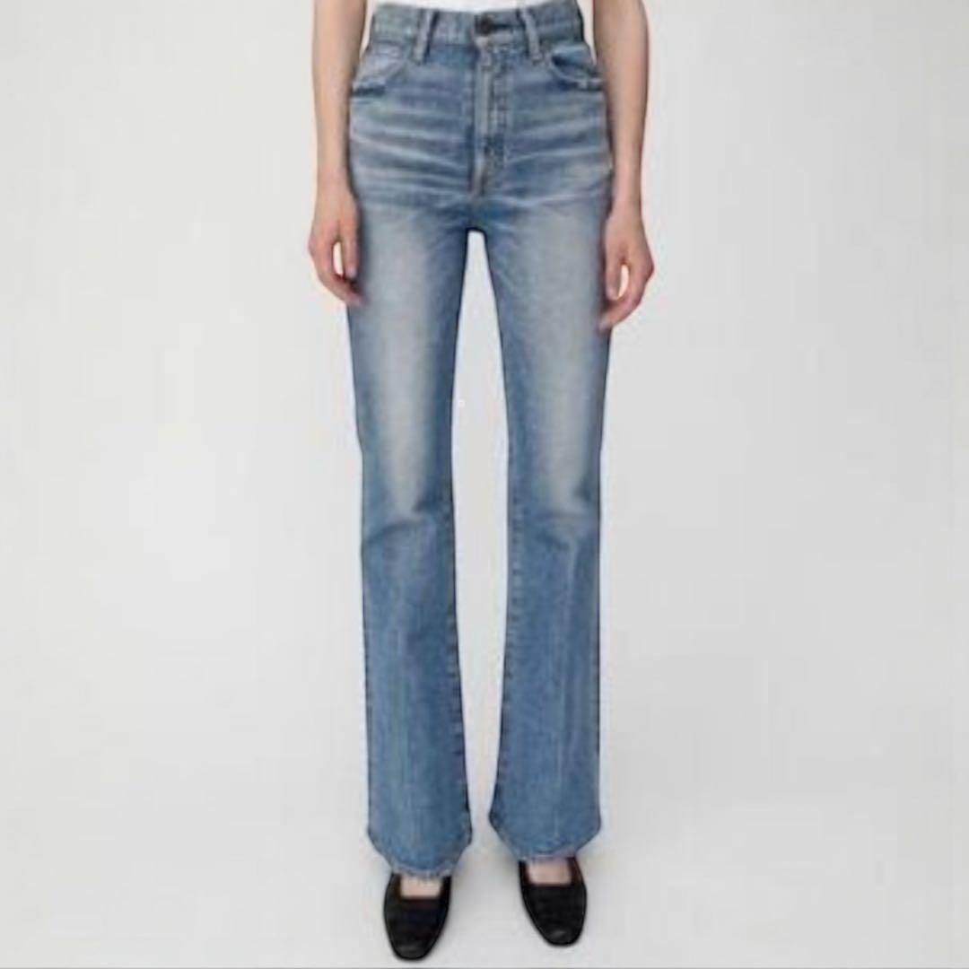 美品✨MOUSSY MVS FLARE ハイウエスト フレアデニム 25 美脚