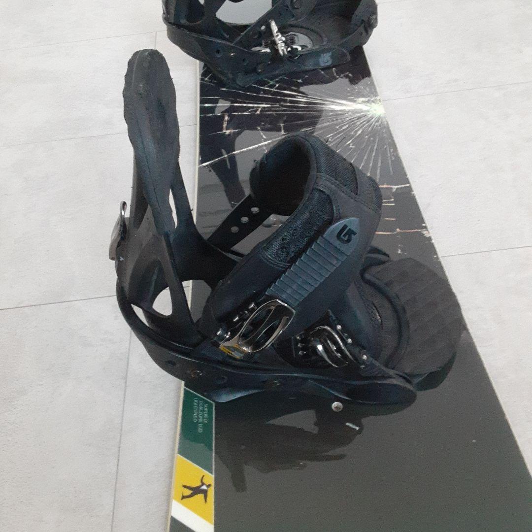 BURTON CLASH 161 スノーボード3点セット カバー＆ビンディング付
