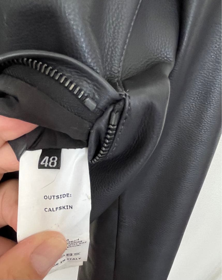 レア！EMMETI JURI カーフスキン シングルライダースジャケット 美品