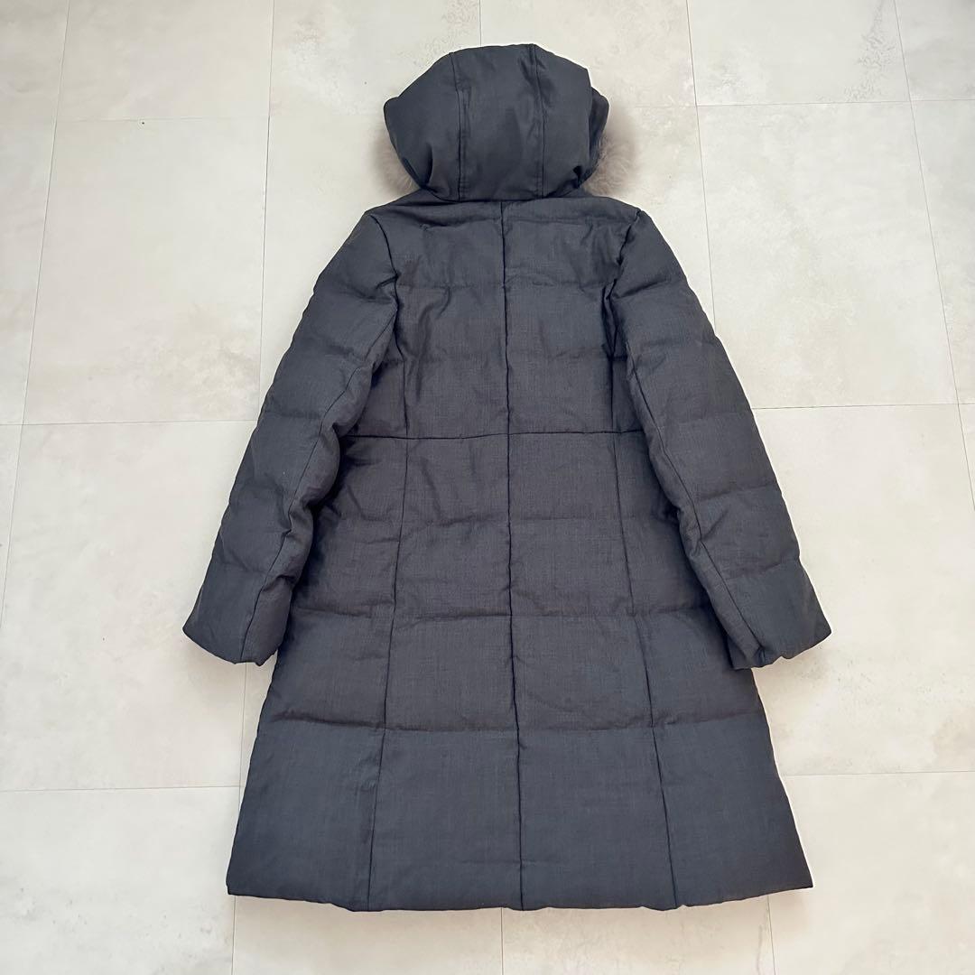 新品❁﻿ジルバイジルスチュアート フォックスファー付ロングダウンコート グレーS