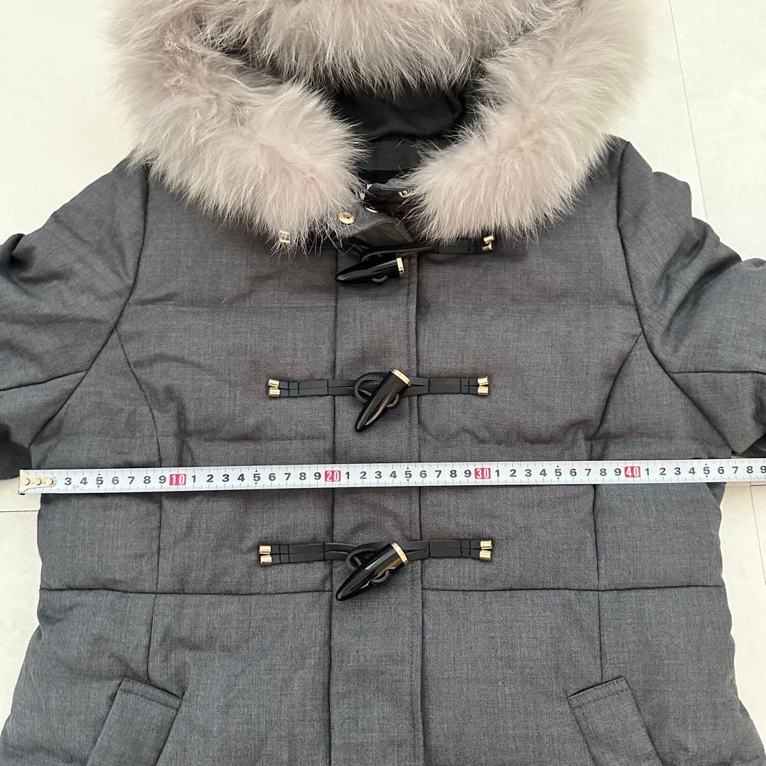 新品❁﻿ジルバイジルスチュアート フォックスファー付ロングダウンコート グレーS