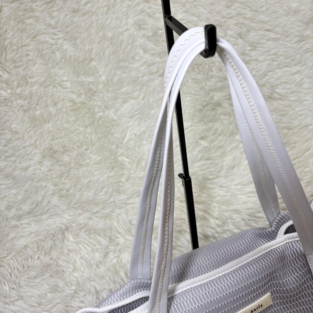 qbag paris ネスト　メッシュ トート　マザーズバッグ グレー L