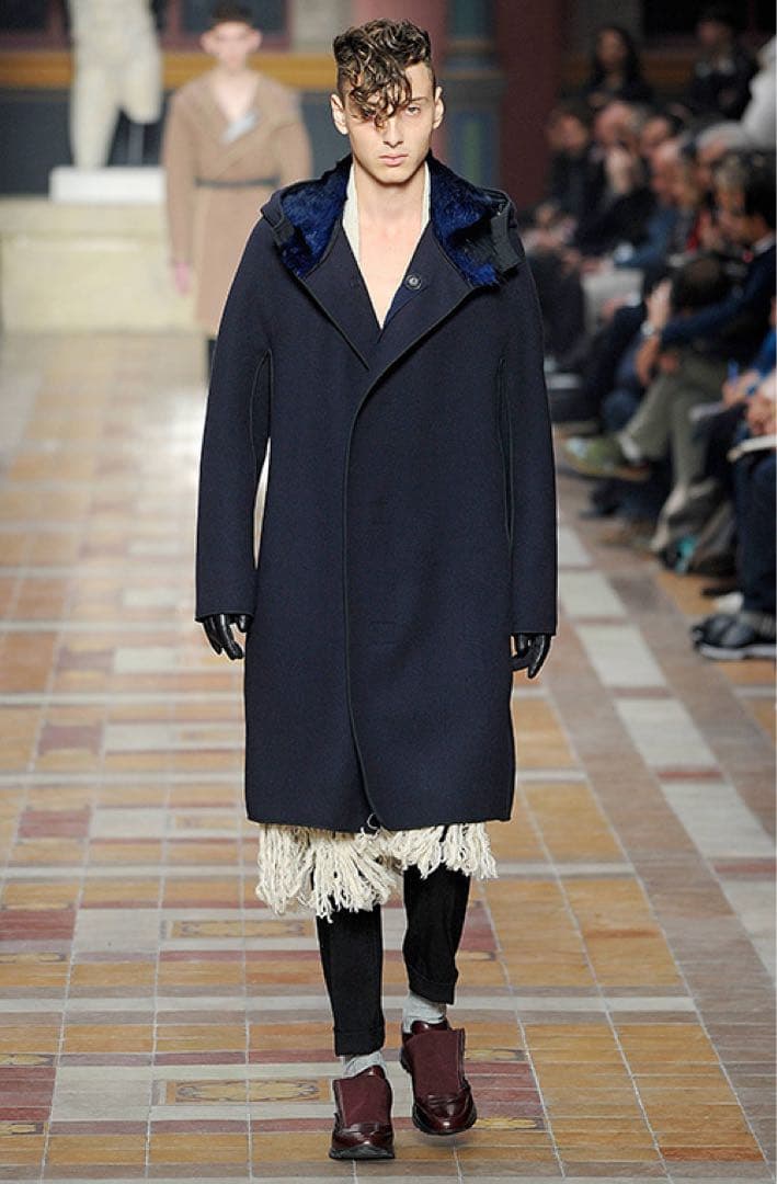ランバン　LANVIN　2014AW ロングフリンジマフラー　ルカ
