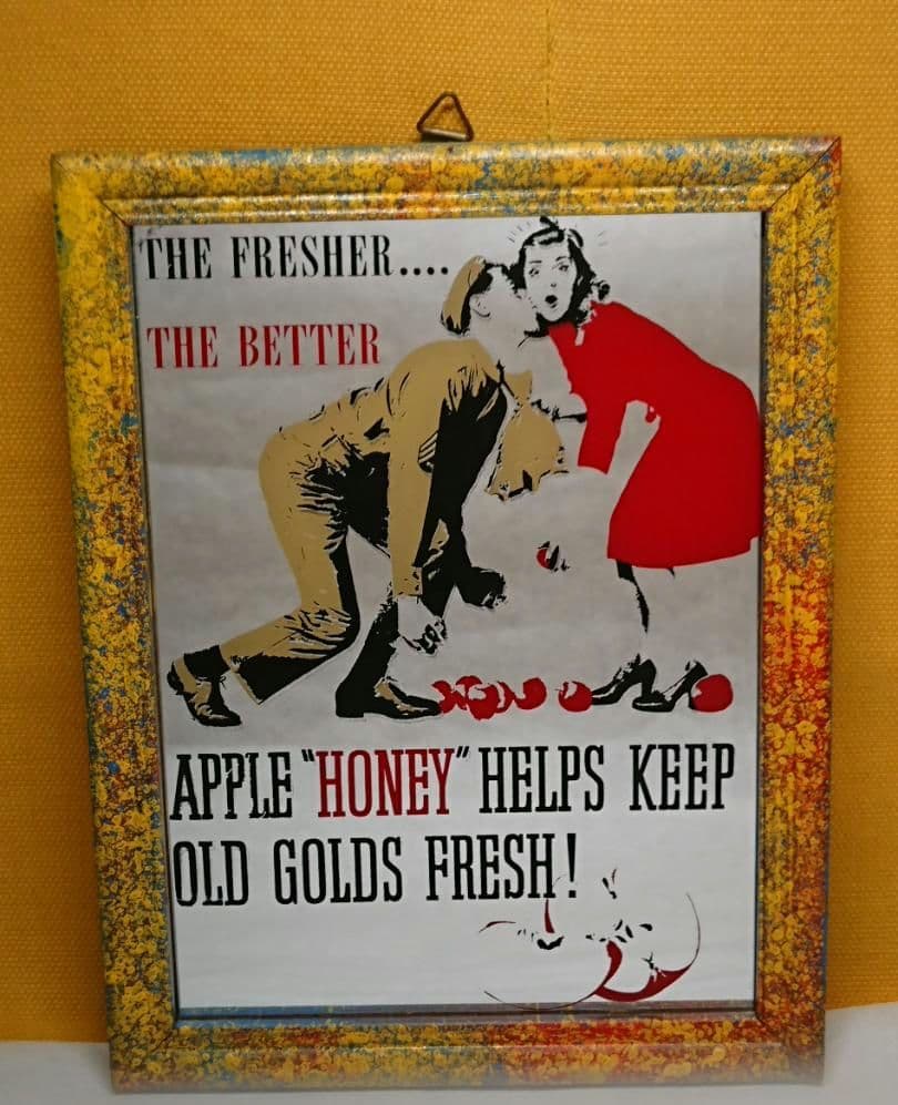 ビンテージ　パブミラー　アメリカ　置物　インテリア　工芸品　美術品　A2956