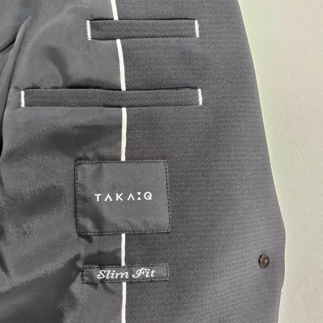 美品 タカキュー セットアップ スーツ フォーマル 就活 リクルート 黒
