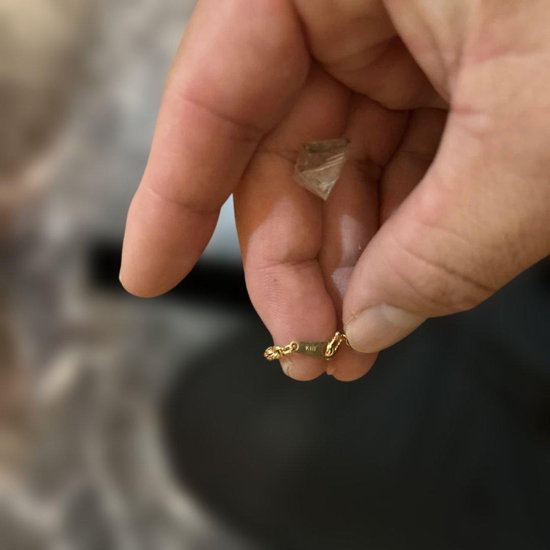 18K ネックレス　18金　ロープチェーン