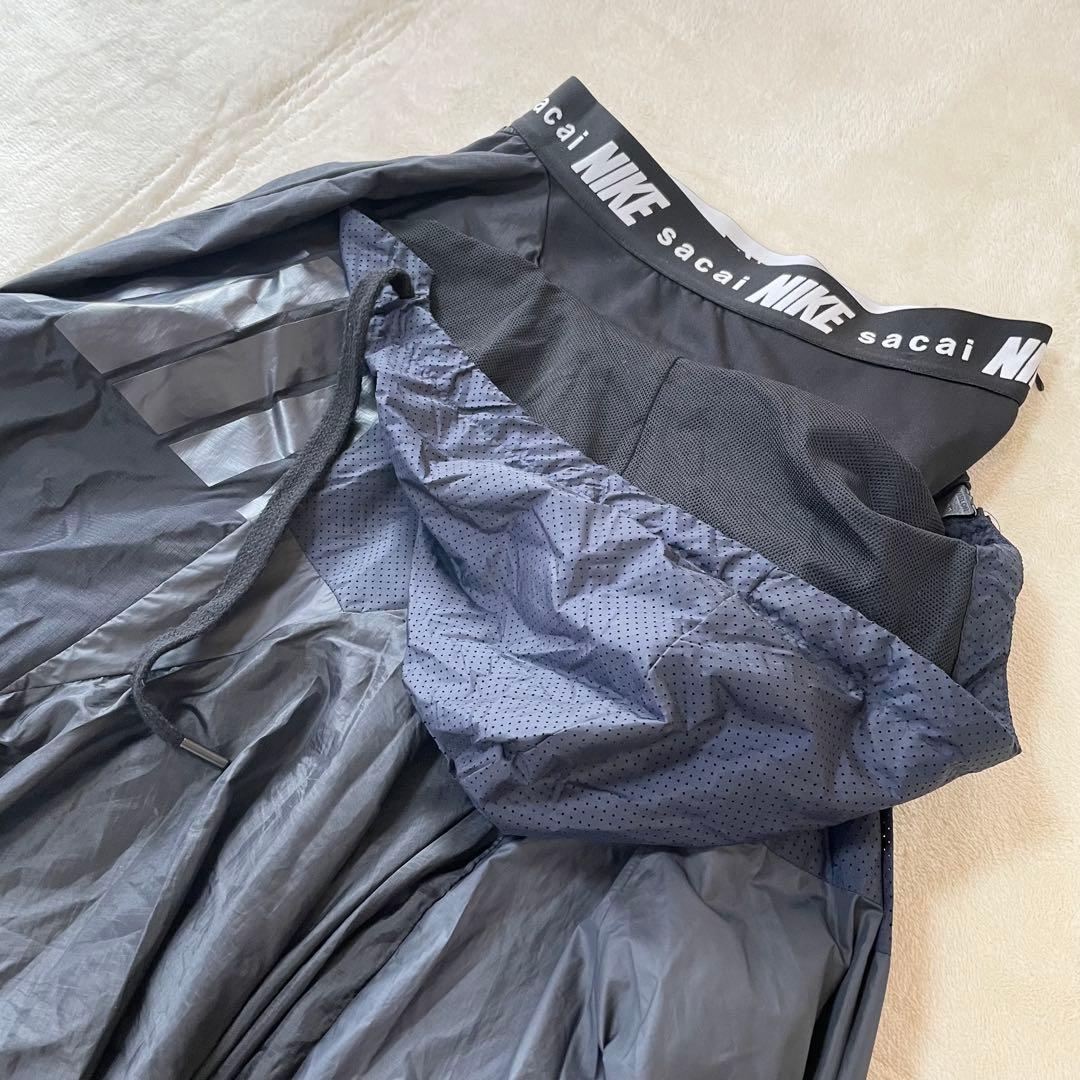 【レア品】サカイ　ナイキ　再構築スカート　ナイロン　ドッキング　コラボ　洗える