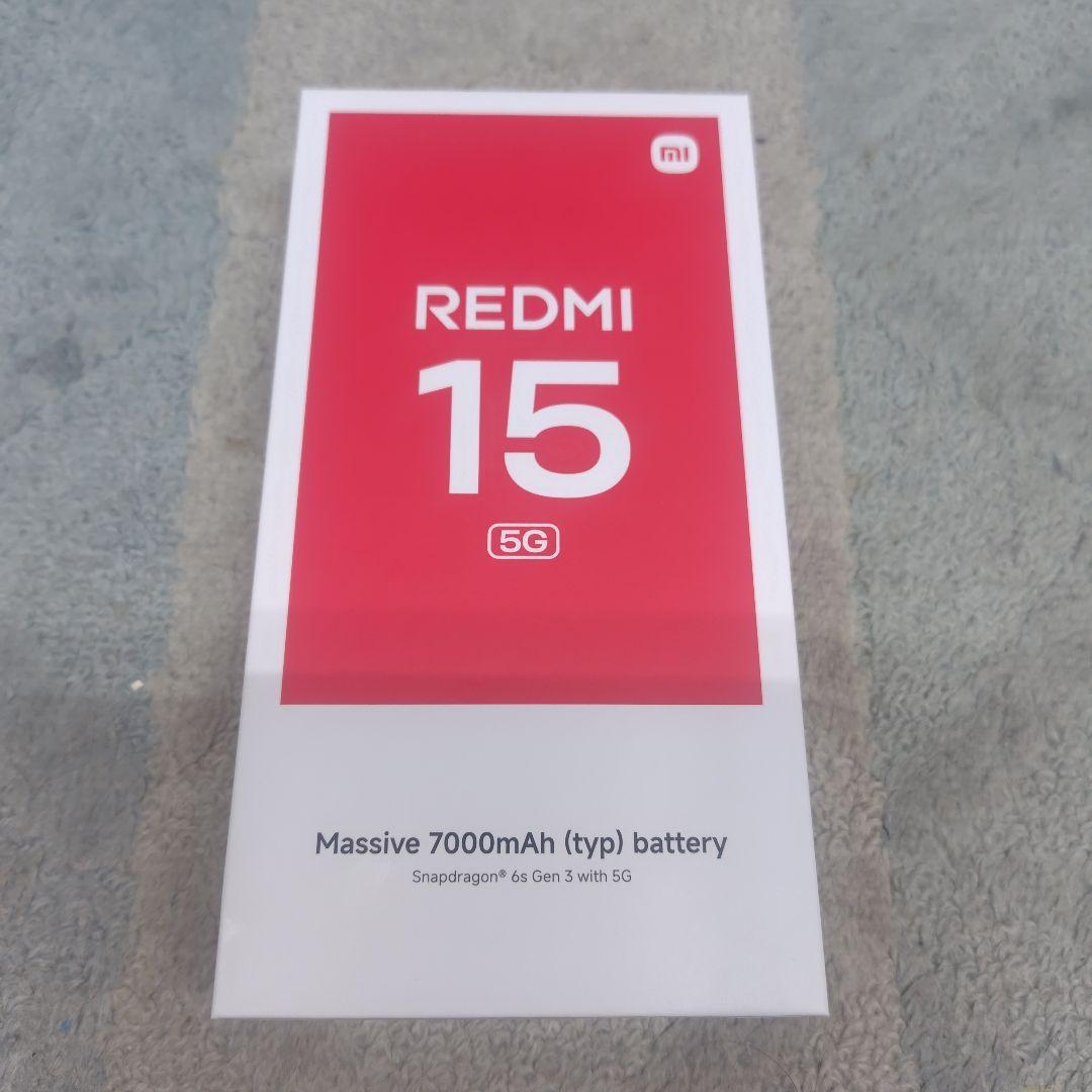 【新品未使用】Redmi 15 5G Midnight Black