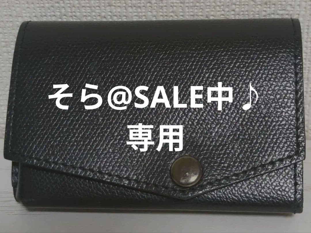 abrAsus 小さい財布　ブッテーロレザー　ブラック