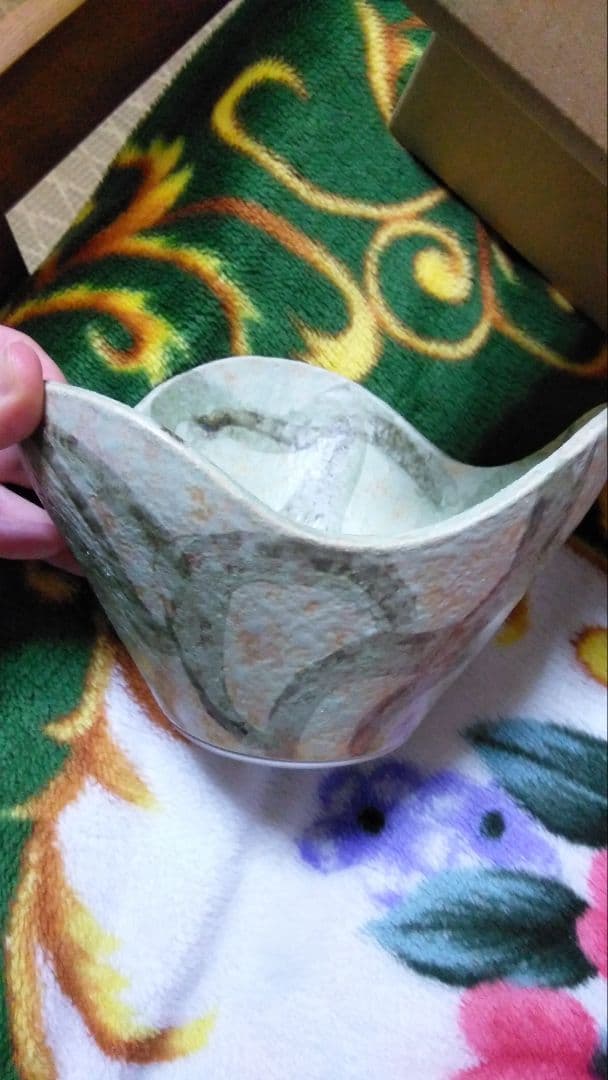 スピリチュアル☆縄文土器イメージ花器。蛇模様