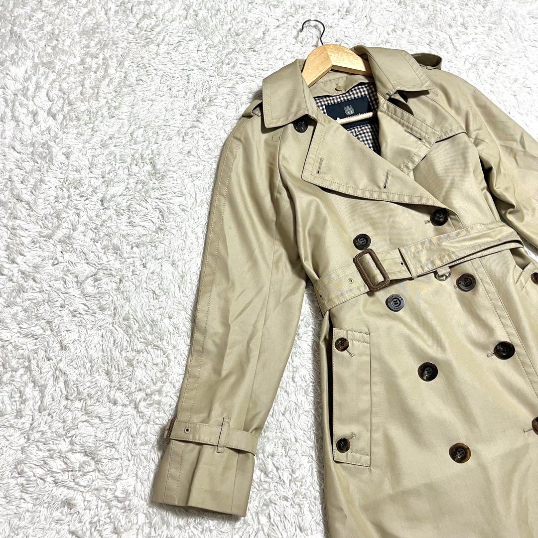 ✨即売品✨アクアスキュータム トレンチコート ライナー付き ベルト ベージュ