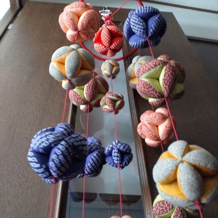 七宝鞠細工の吊るし飾り