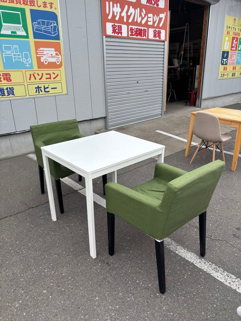 ダイニング3点セット テーブル、チェア2脚