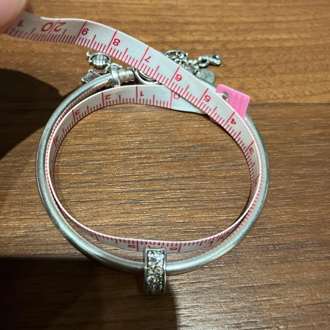 Pandora パンドラ　シルバーブレスレット　バングル　925 リングセット