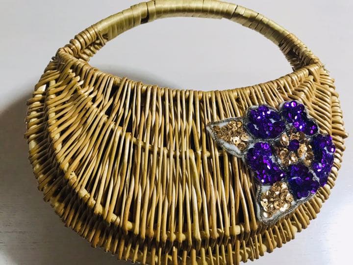 かごバッグ バスケット 美品　送料無料