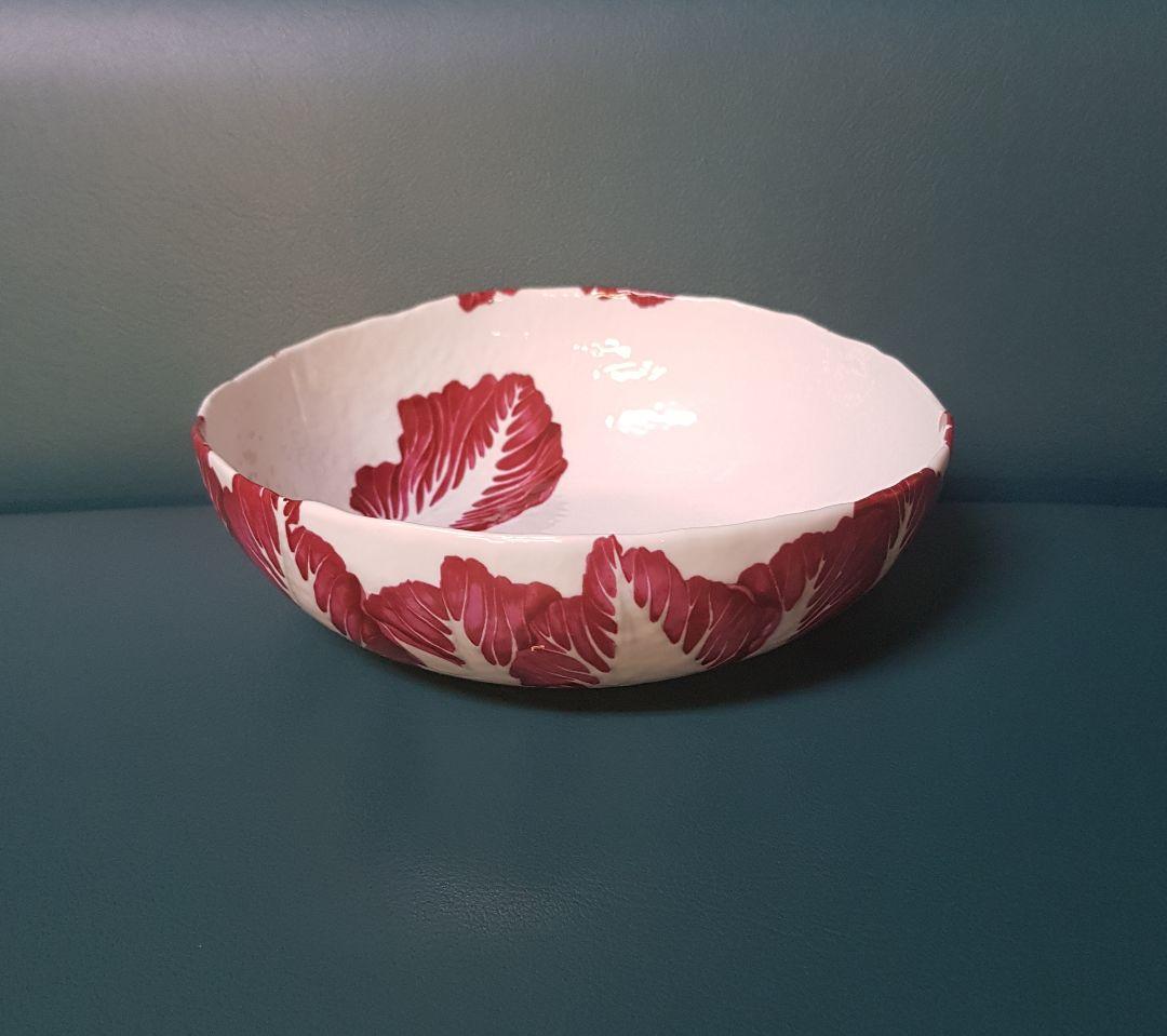 TAITU by EmilioBergamin ボウル サラダ 大鉢 野菜柄 白