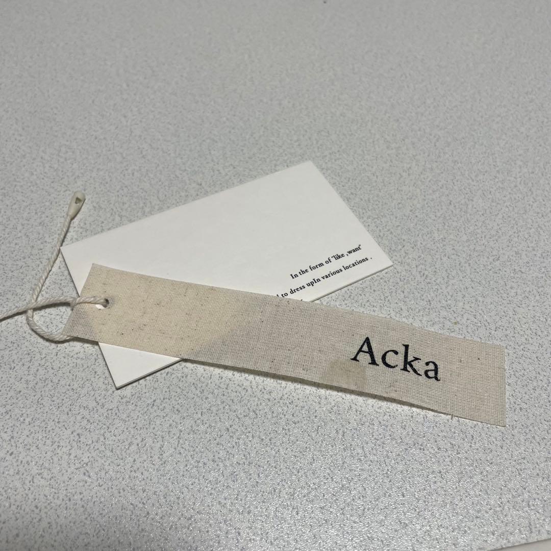 【Acka.】organdy frill dress タグ付き オケージョン