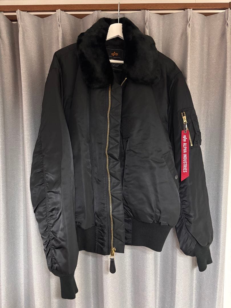 ALPHA INDUSTRIES ブラック B-15ジャケット XL