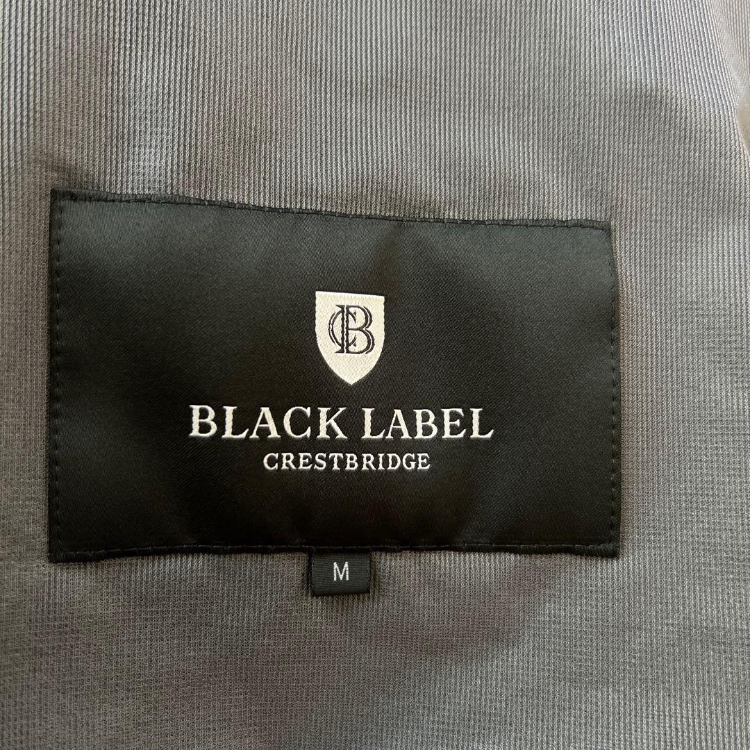 【BLACK lab.】極美品 ステンカラーコート M 黒 止水ジップ 希少