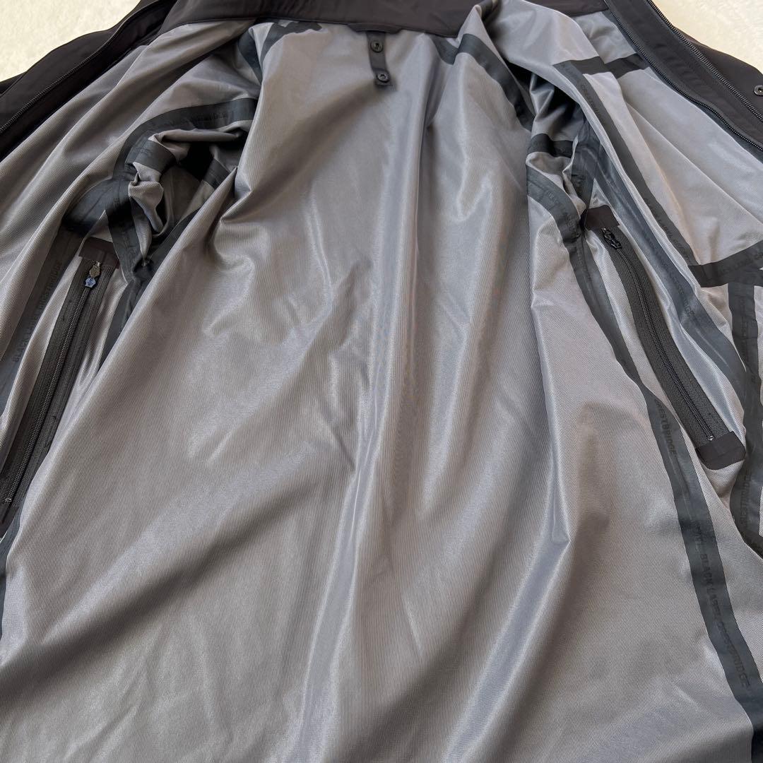 【BLACK lab.】極美品 ステンカラーコート M 黒 止水ジップ 希少