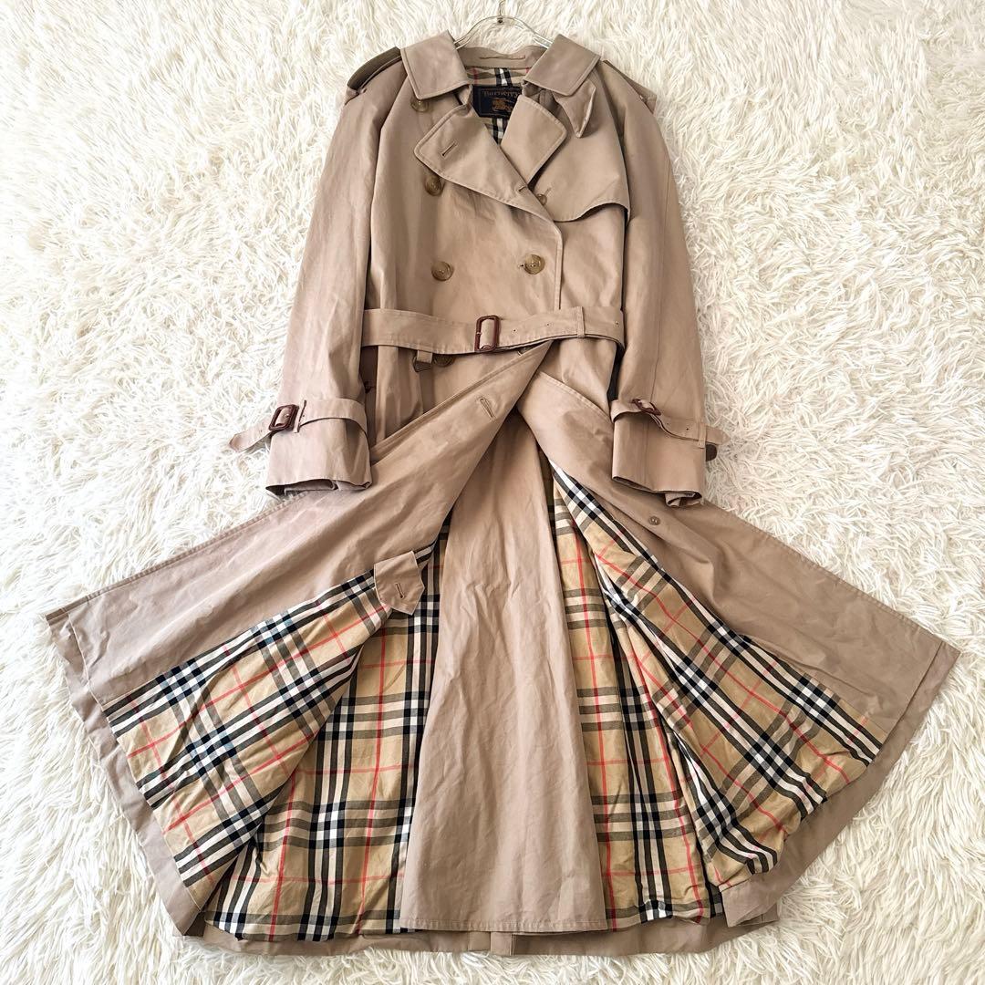 希少金タグ 大きいサイズ2XL✨バーバリー トレンチコート ベルト 着丈115