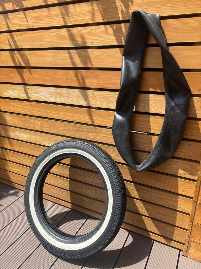 ☆SHINKO E-270 タイヤ ホワイトウォール　4.00/18インチ