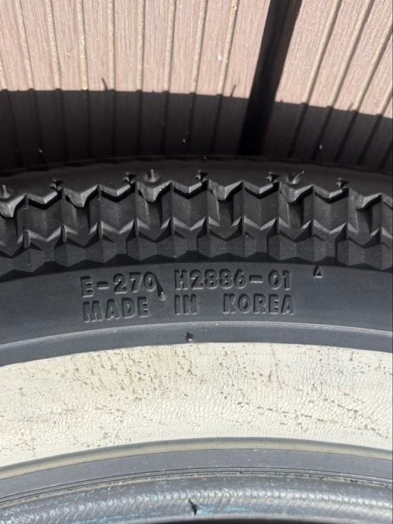 ☆SHINKO E-270 タイヤ ホワイトウォール　4.00/18インチ