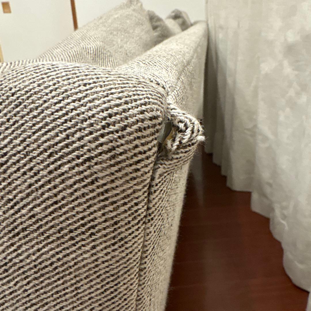 26/3上旬まで★UNICO HOXTON ホクストン グレー　3シーターソファ