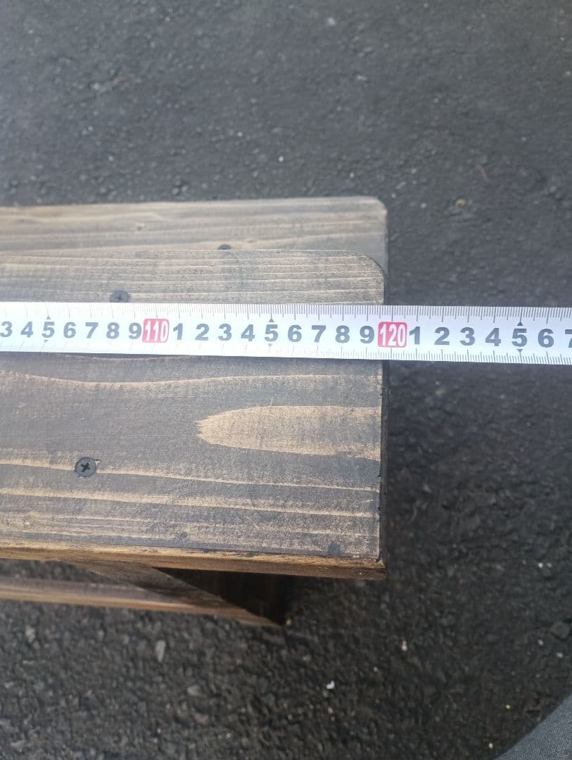 木製3段フラワースタンド ブラウン