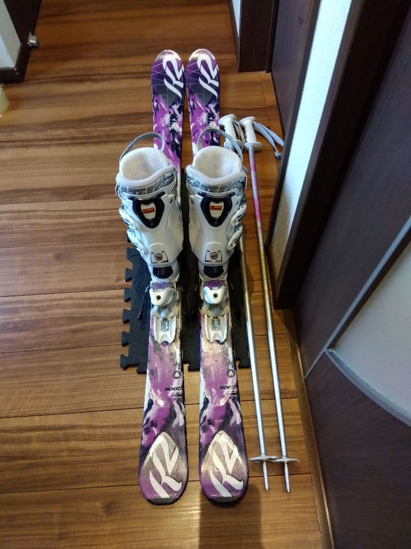 程度良好‼️ K2 ティーンズ・レディース用 スキーセット メンテ・WAX済み✔