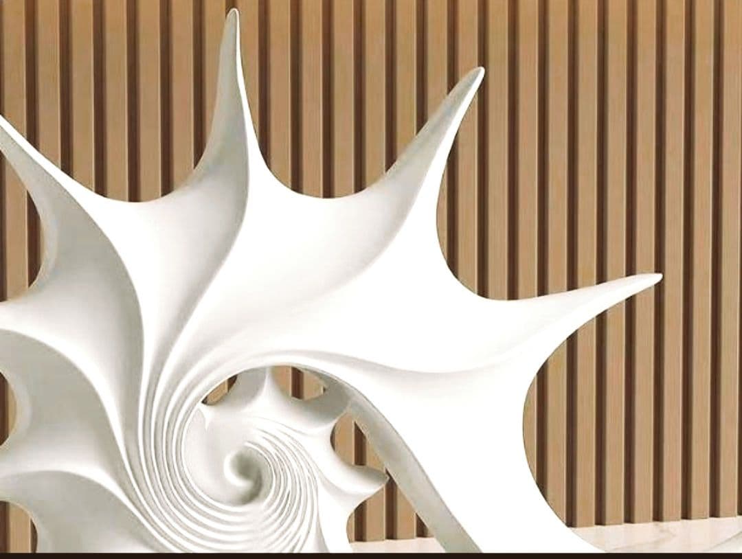 モダンアート 白い抽象彫刻 抽象アート オブジェ