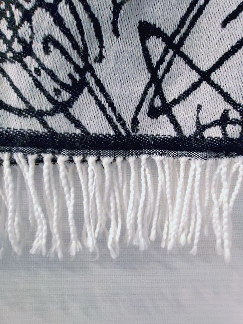 Vivienne Westwood グレー ブラック マフラー　オーブ　ロゴ総柄