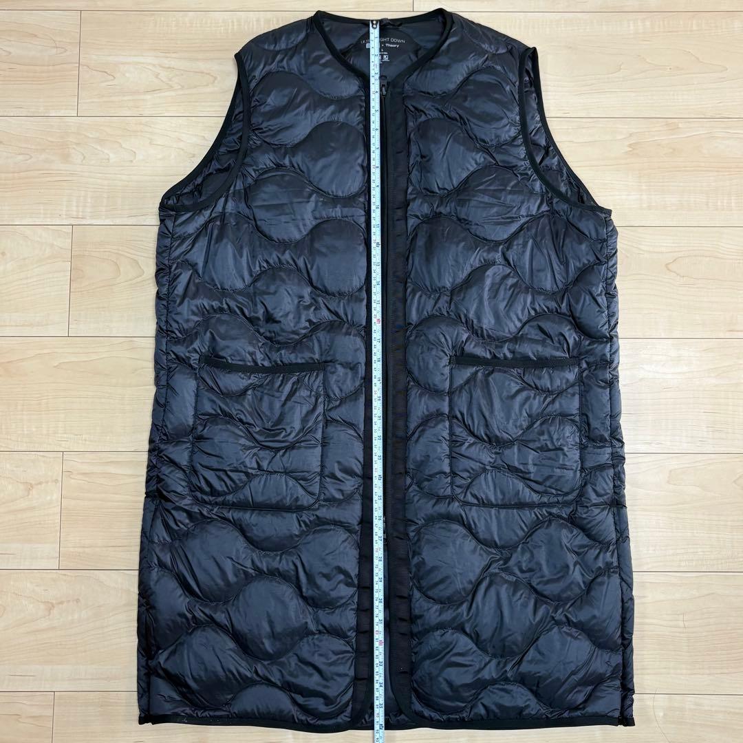 【美品】UNIQLO× Theoryウルトラライトダウンロングベスト L