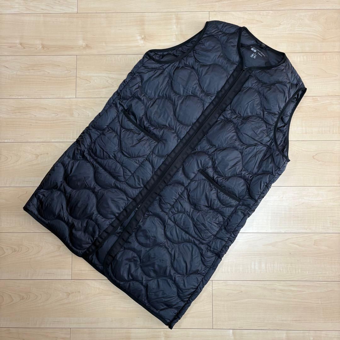 【美品】UNIQLO× Theoryウルトラライトダウンロングベスト L