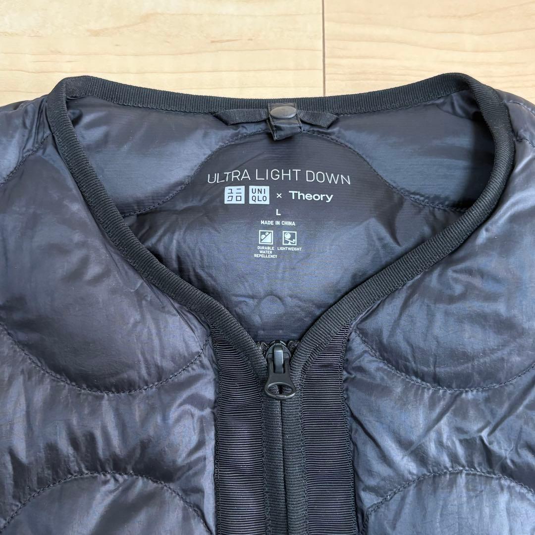 【美品】UNIQLO× Theoryウルトラライトダウンロングベスト L