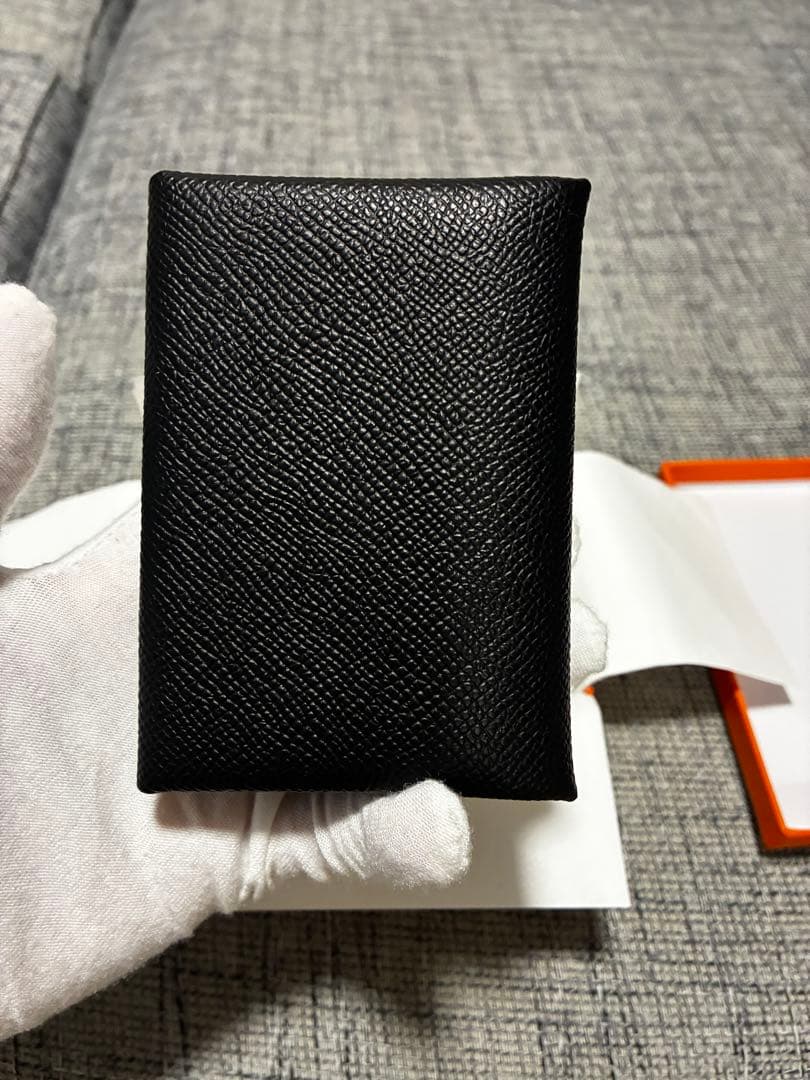 【超美品】HERMES エルメス カルヴィデュオ 黒 W刻印 ヴォーエプソン