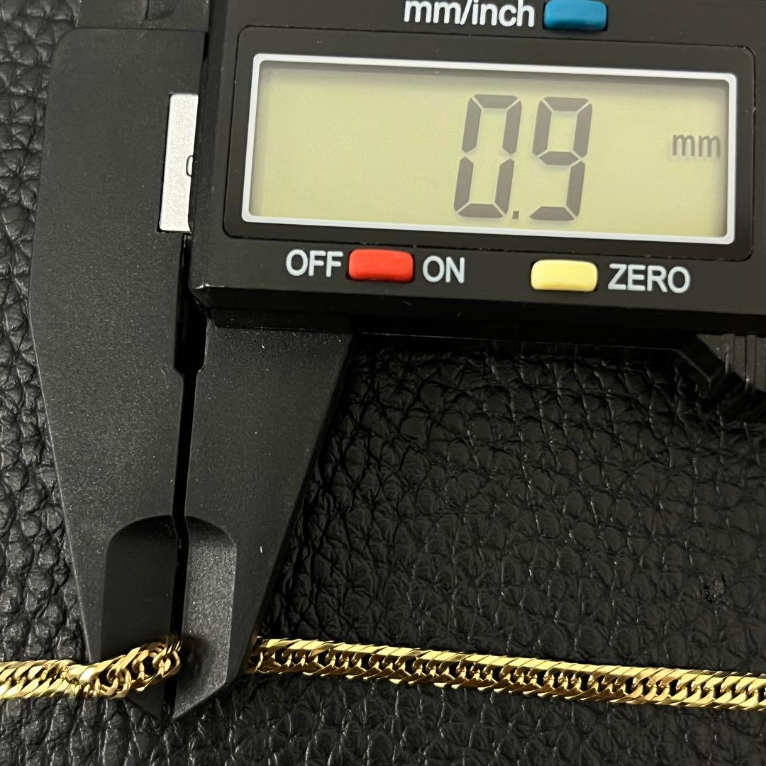 (B100717)K18 YG ブレスレット 喜平 8面 トリプル ホールマーク