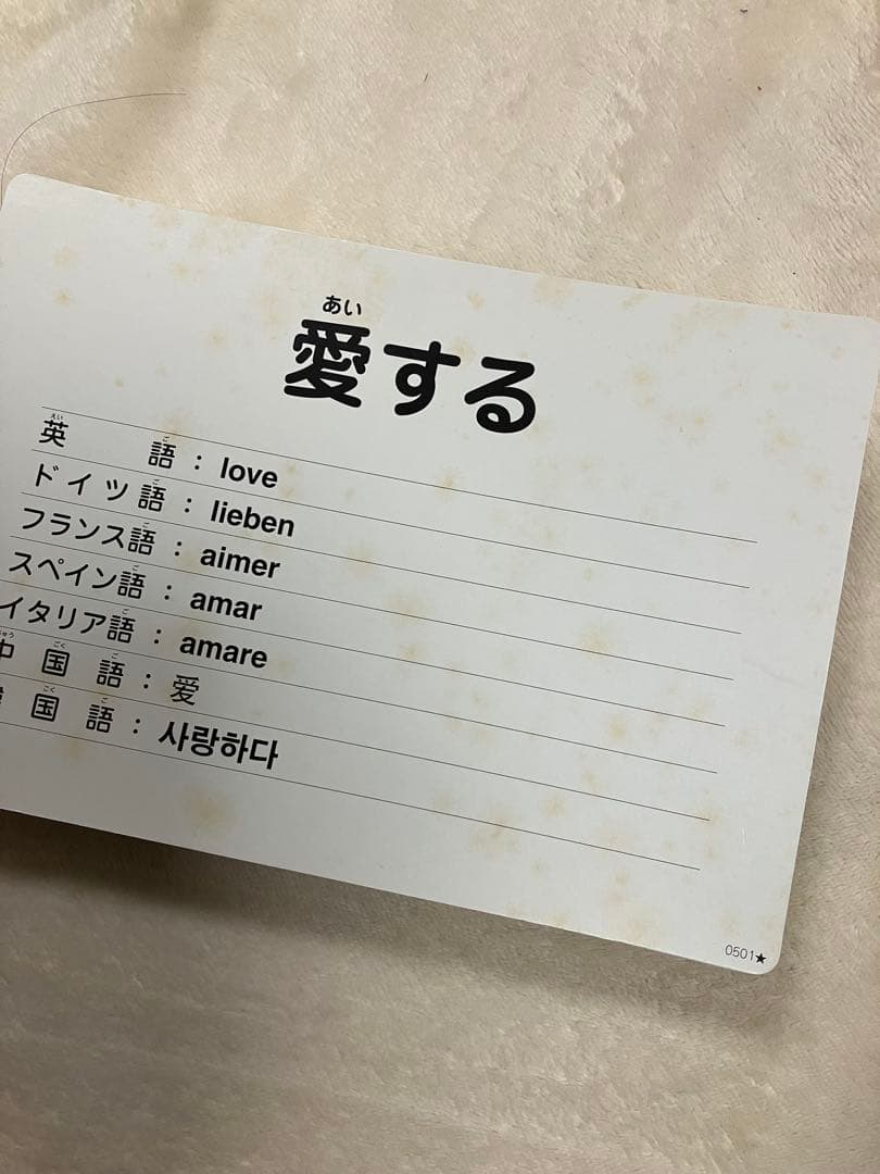 七田チャイルドアカデミー　かな絵ちゃん　単語と絵カード Aセット