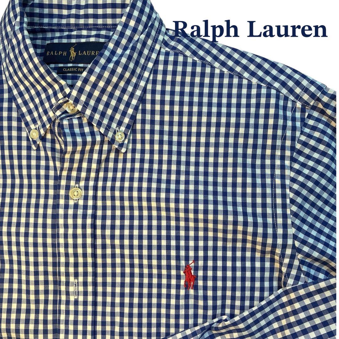 【ほぼ新品】Ralph Lauren クラシックフィット チェックシャツ現行QR