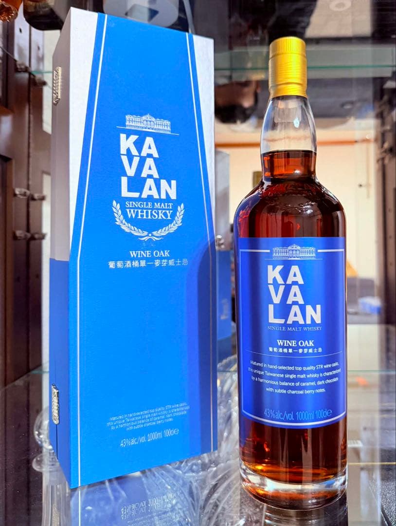 KAVALAN WINE OAK シングルモルトウイスキー 1000ml.