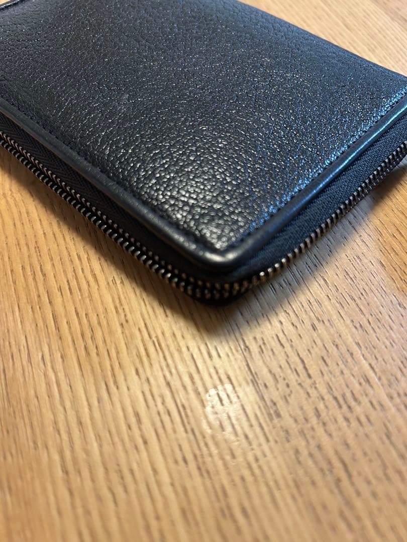 土屋鞄　黒レザー 二つ折り財布